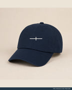Channel Marker Cap, navy cap, angled three-quarter view, Southerly Club