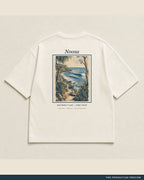 Noosa Tee, ecru tee, back flat view, Southerly Club