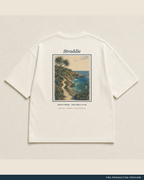 Straddie Tee, ecru tee, back flat view, Southerly Club