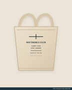 Market Tote, ecru tote, front view, Southerly Club