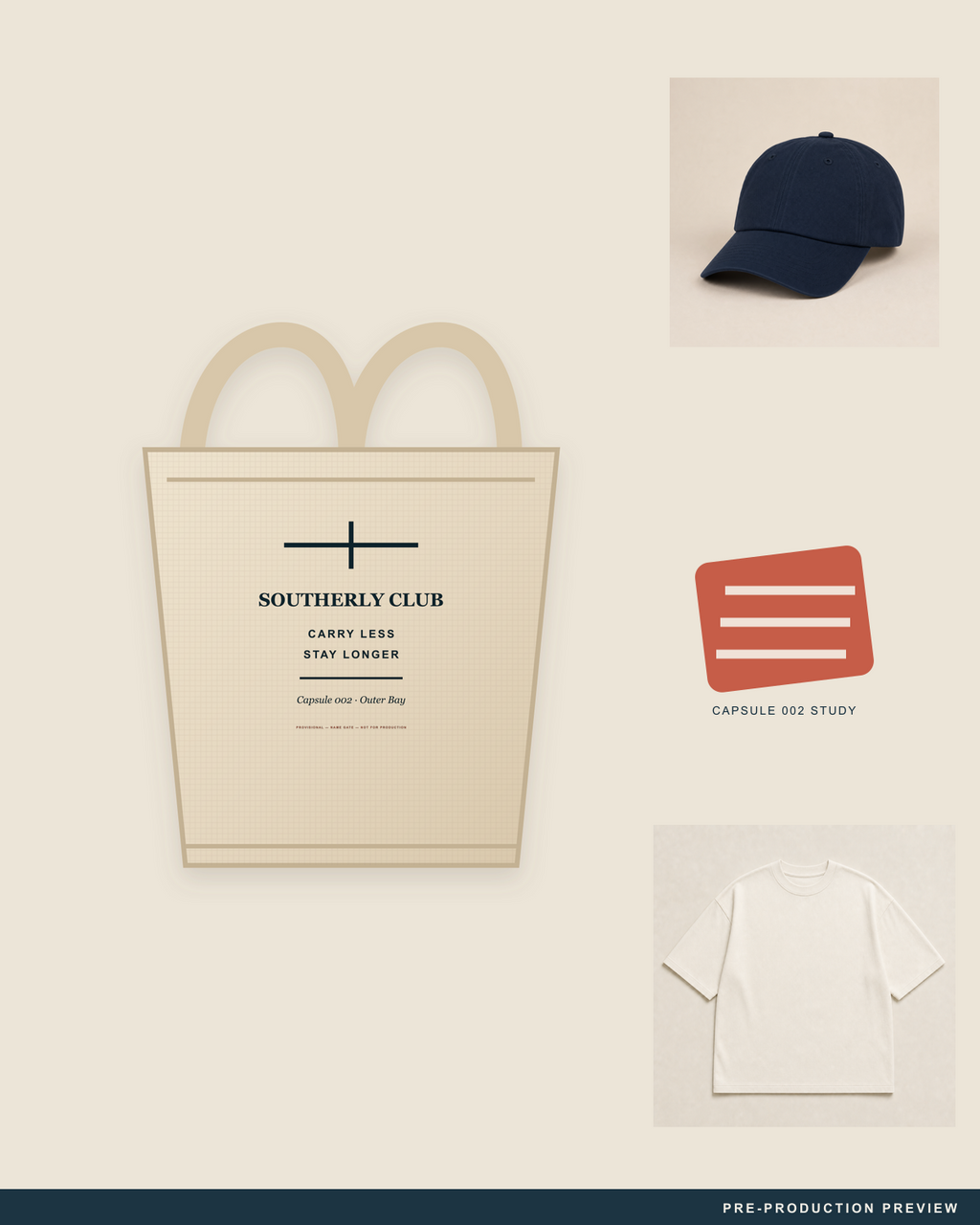 Market Tote, ecru tote, styled flat-lay, Southerly Club