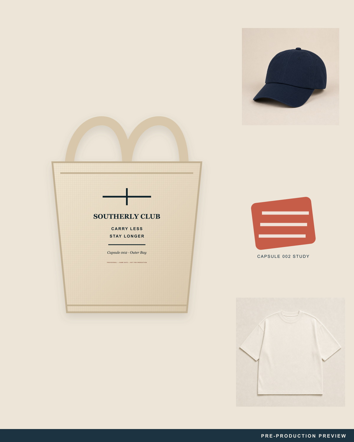 Market Tote, ecru tote, styled flat-lay, Southerly Club