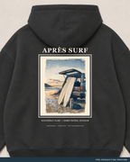 Après Surf Hoodie, coal hoodie, print detail, Southerly Club