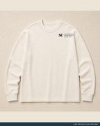 Southerly Club Longsleeve, ecru long-sleeve tee, front view, Southerly Club