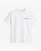 Tide Table Tee, white, front view. Generated pre-production design preview.