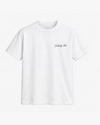 Off Duty On Deck Tee, white, front view. Generated pre-production design preview.