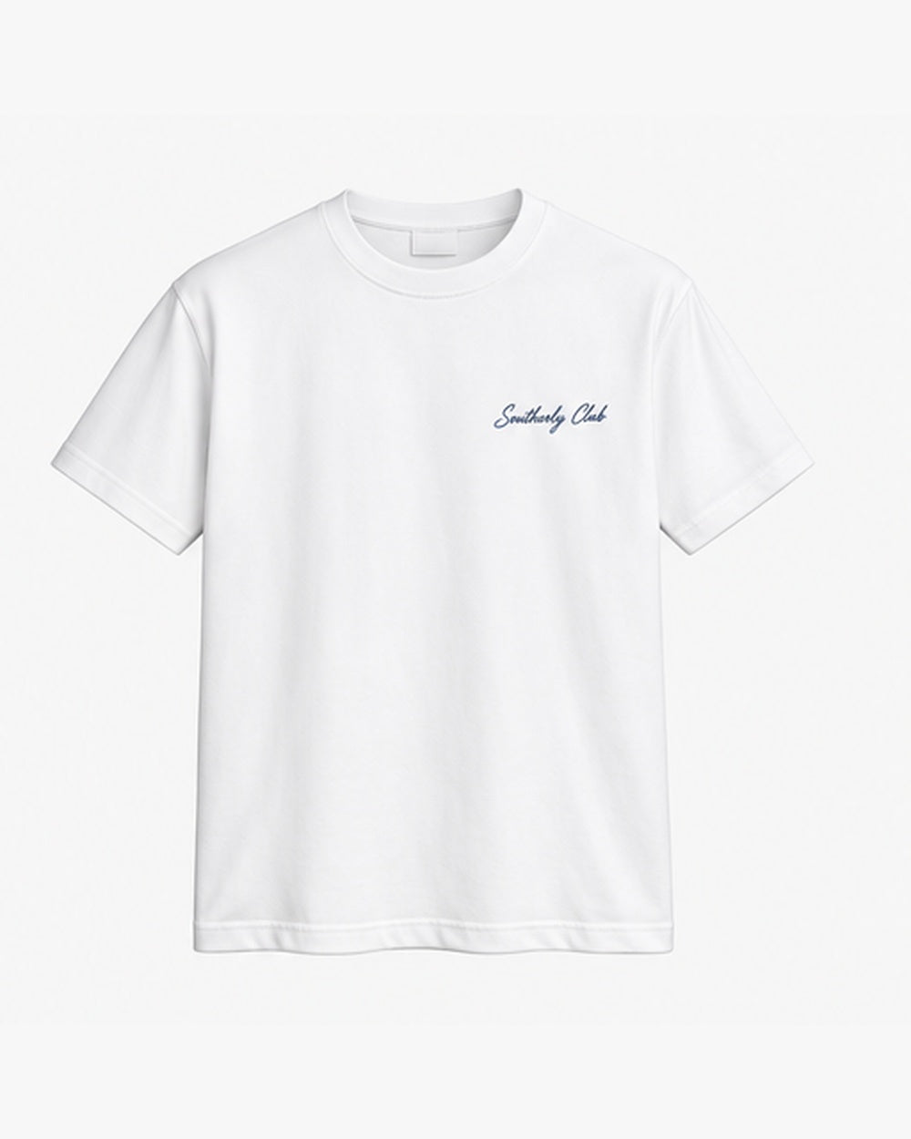 Off Duty On Deck Tee, white, front view. Generated pre-production design preview.