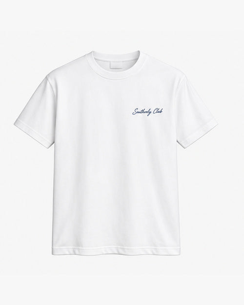 Off Duty On Deck Tee, white, front view. Generated pre-production design preview.
