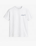 Citrus Break Tee, white, front view. Generated pre-production design preview.
