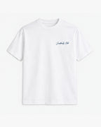 Open Water Yacht Tee, white, front view. Generated pre-production design preview.