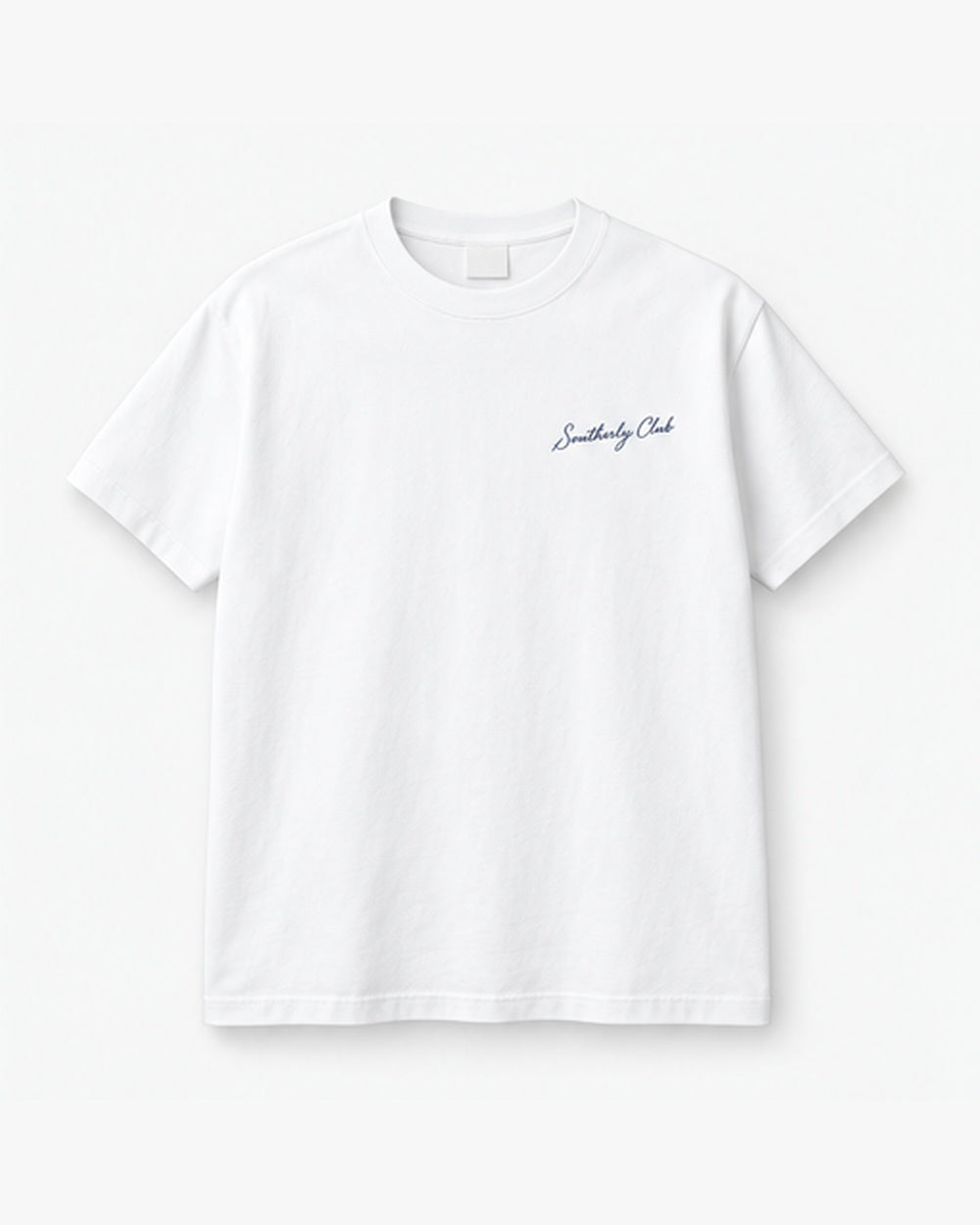 Harbour Bridge Dusk Tee, white, front view. Generated pre-production design preview.