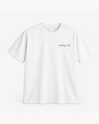 Coast House Tee, white, front view. Generated pre-production design preview.