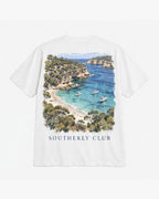 Hidden Inlet Tee, white, back view. Generated pre-production design preview.