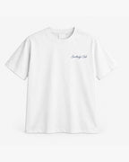 Coastal Regatta Tee, white, front view. Generated pre-production design preview.