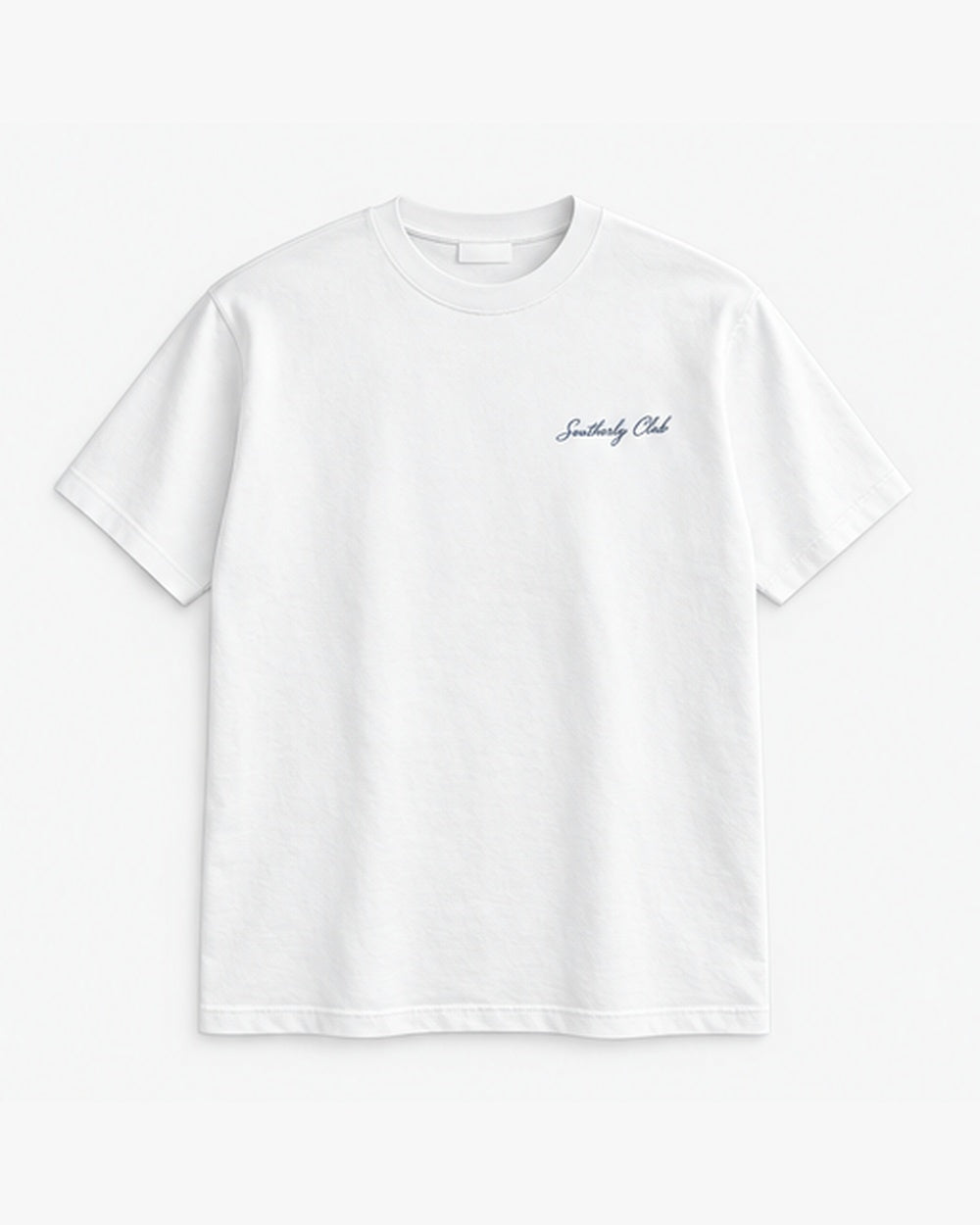 Citrus Table Tee, white, front view. Generated pre-production design preview.