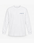 Deck Cards Long Sleeve, white, front view. Generated pre-production design preview.