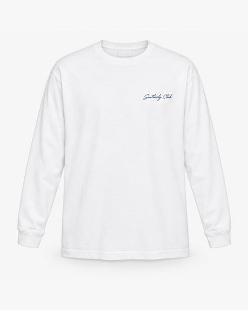 Deck Cards Long Sleeve, white, front view. Generated pre-production design preview.