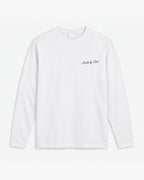 Coastal Wordmark Long Sleeve, white, front view. Generated pre-production design preview.