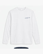 Harbour Cottages Long Sleeve, white, front view. Generated pre-production design preview.