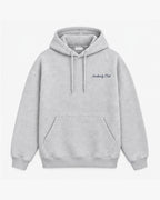 Harbour Cottages Hoodie, light grey, front view. Generated pre-production design preview.