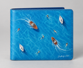 Southerly Club Blue Sea Bifold Wallet generated product render