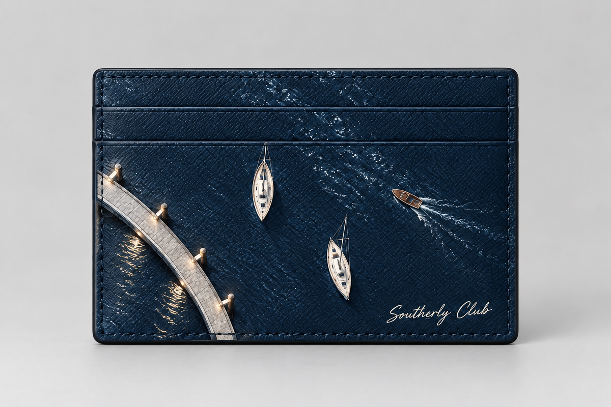 Southerly Club Navy Harbour Cardholder generated product render