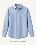 Generated pre-production front preview of Pencil stripe long-sleeve shirt.
