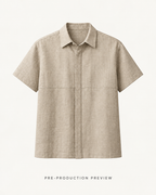 Generated pre-production front preview of Stone textured shirt.