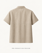 Generated pre-production back preview of Stone textured shirt.