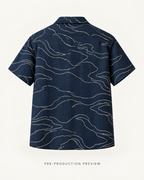 Generated pre-production back preview of Tidal contour shirt.