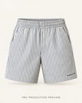 Generated pre-production front preview of Fine stripe pull-on shorts.