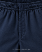 Generated pre-production artwork detail preview of Navy everyday shorts.