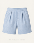 Generated pre-production front preview of Pencil stripe shorts.