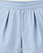 Generated pre-production artwork detail preview of Pencil stripe shorts.