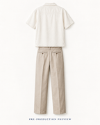 Generated pre-production back preview of Stone pleat trousers.