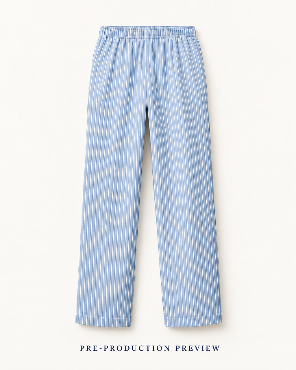 Generated pre-production back preview of Blue stripe trousers.