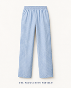 Generated pre-production back preview of Blue stripe trousers.