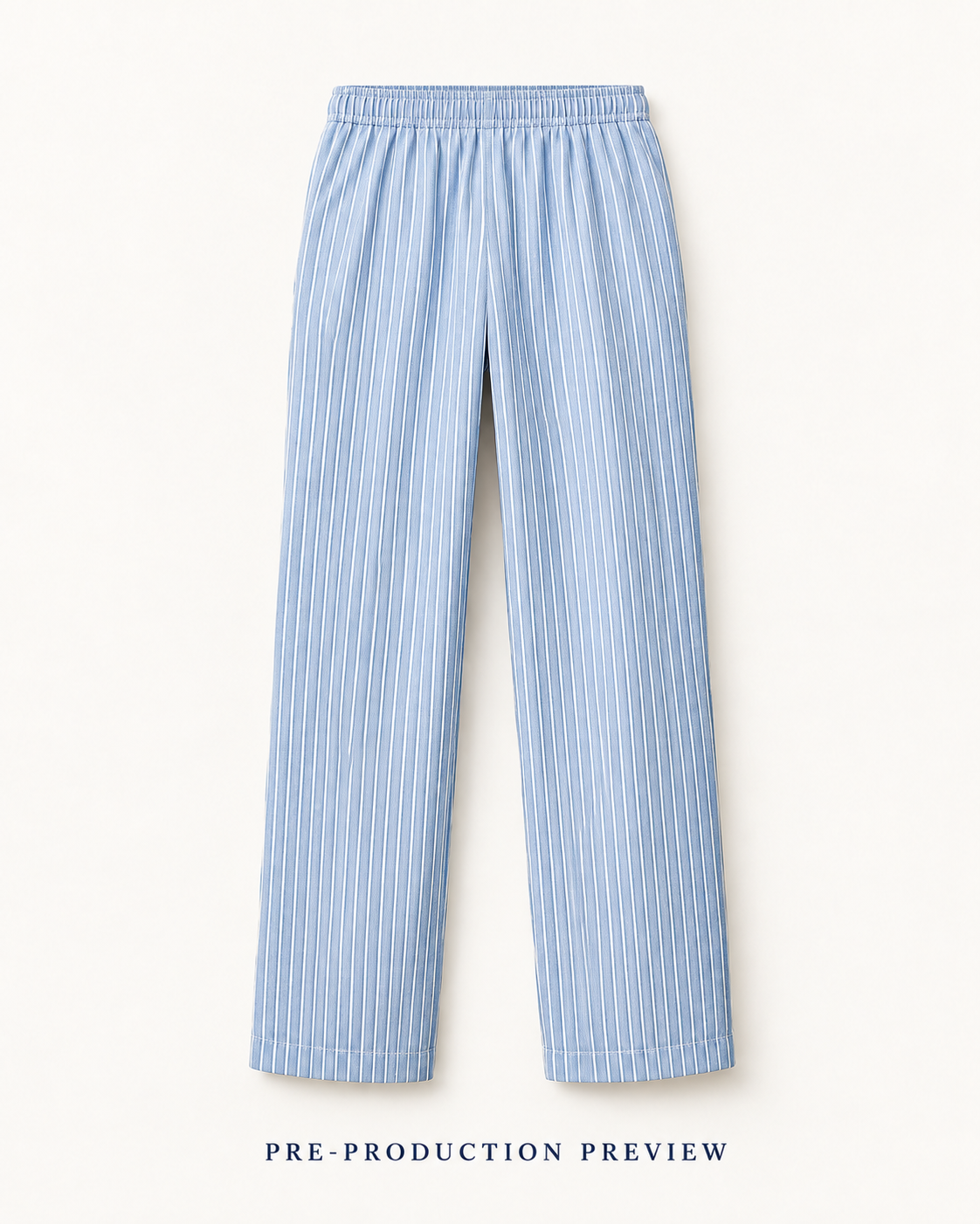 Generated pre-production back preview of Blue stripe trousers.