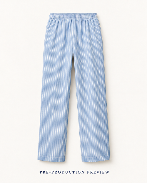 Generated pre-production back preview of Blue stripe trousers.