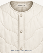 Generated pre-production artwork detail preview of Chalk quilted liner.