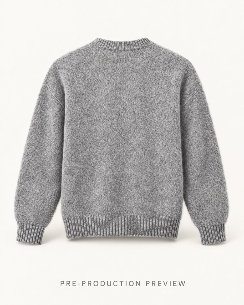 Generated pre-production back preview of Southerly Brushed Crew Knit 003.