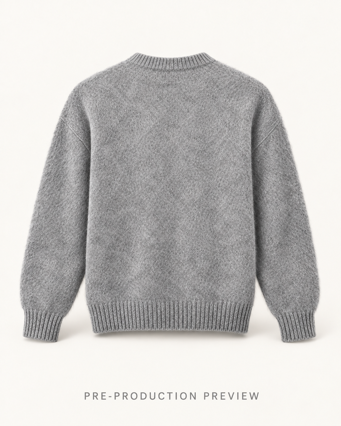 Generated pre-production back preview of Southerly Brushed Crew Knit 003.