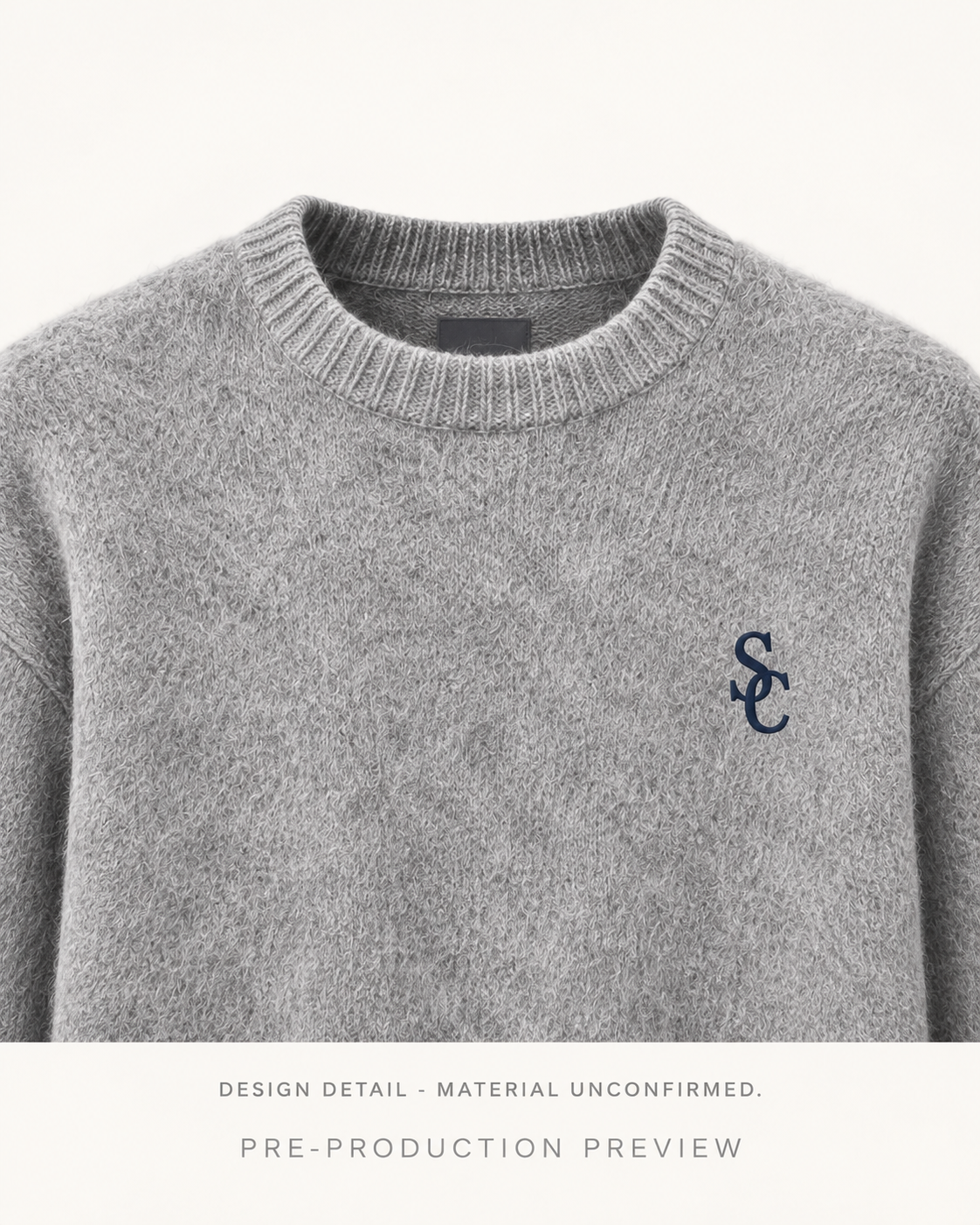 Generated pre-production artwork detail preview of Southerly Brushed Crew Knit 003.