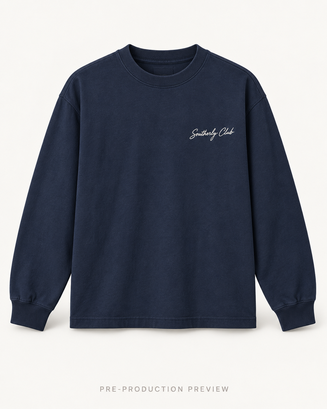 Generated pre-production front preview of Courtyard Gate Graphic Long-Sleeve Tee 005.