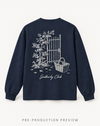 Generated pre-production back preview of Courtyard Gate Graphic Long-Sleeve Tee 005.