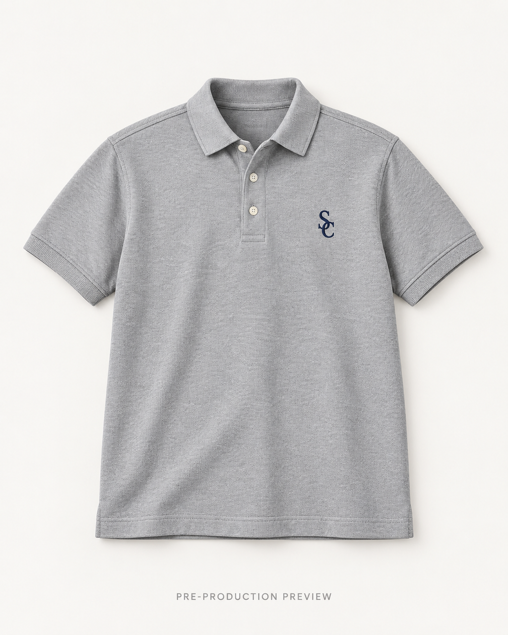 Generated pre-production flat lay preview of Southerly Short-Sleeve Polo 006.