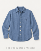 Generated pre-production flat lay preview of Southerly Summer Shirt 008.