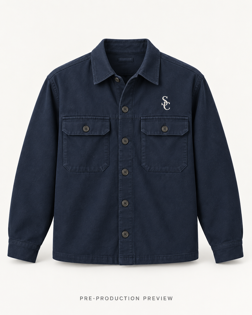 Generated pre-production front preview of Southerly Cotton Overshirt 010.