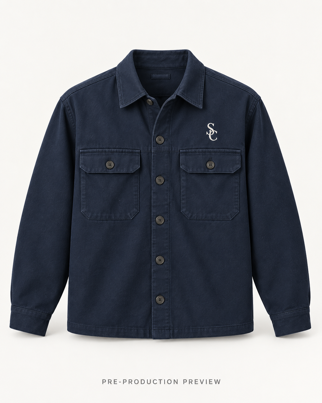 Generated pre-production front preview of Southerly Cotton Overshirt 010.