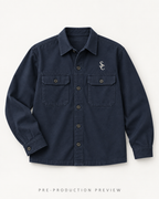 Generated pre-production flat lay preview of Southerly Cotton Overshirt 010.